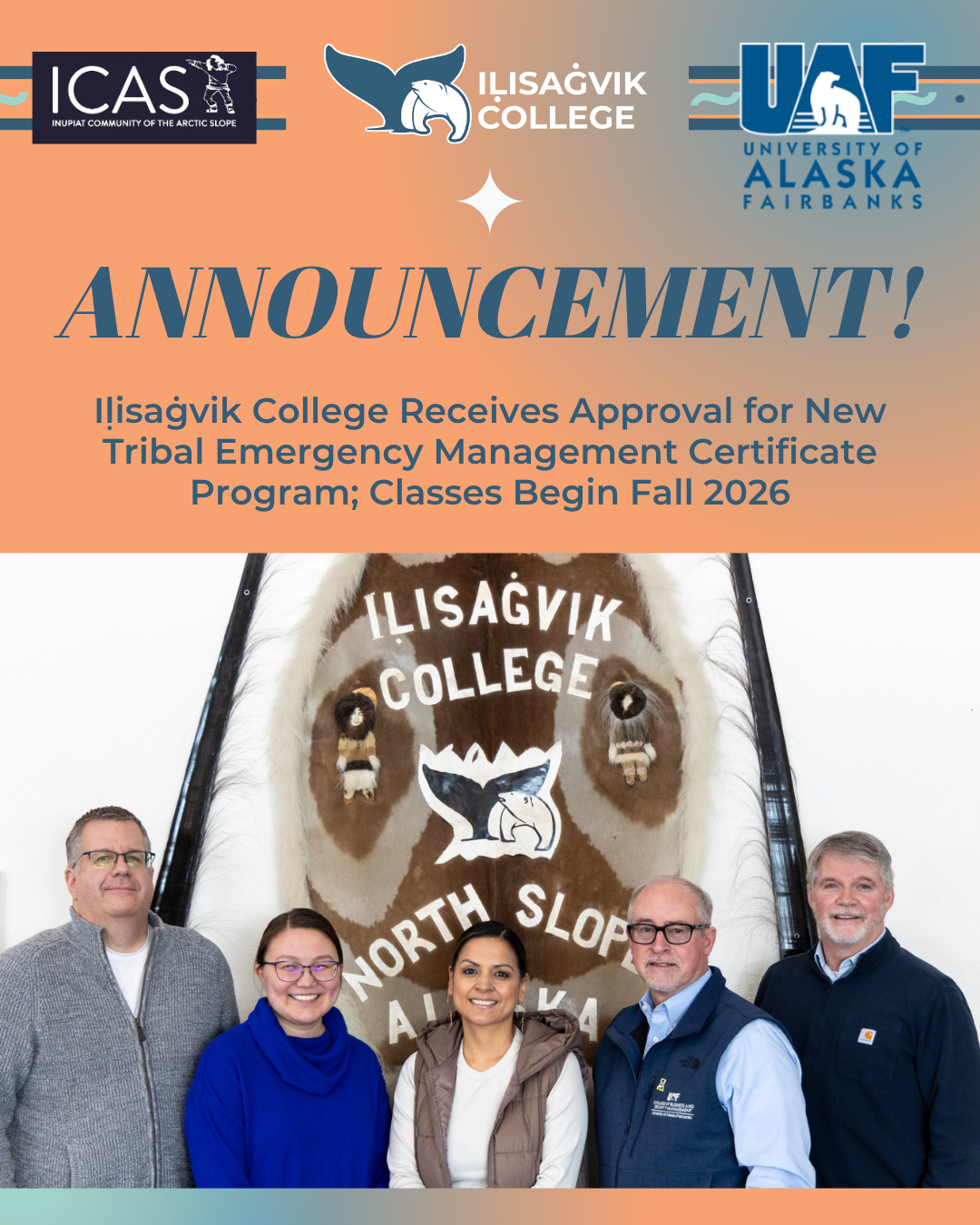 Press Release for IC receiving approval for a new Tribal Emergency Management Program
