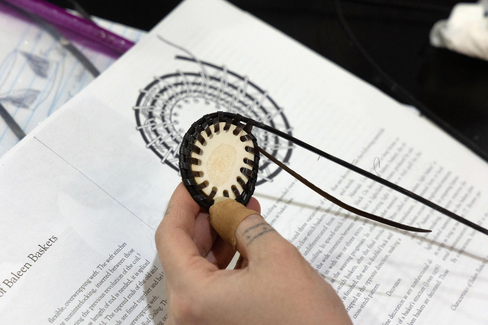 Baleen Basket Weaving