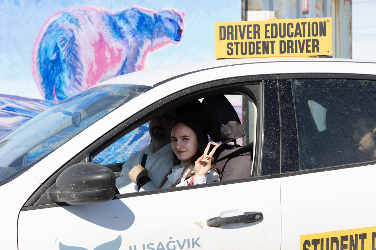 Iḷisaġvik College Driver's Education vehicle.