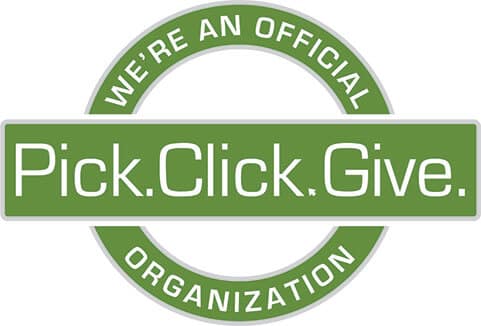 We're an Official Pick. Click. Give. Organization Logo