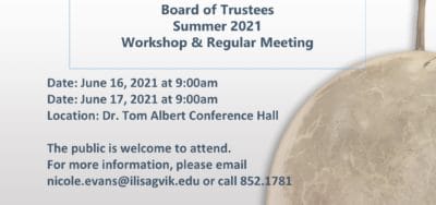 Board of Trustees Summer 2021 Session